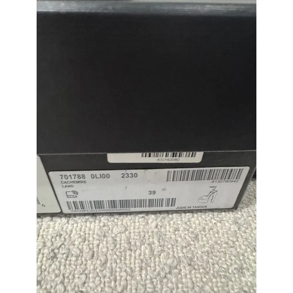 SAINT LAURENT JODIE PLATFORM SANDALS IN SUEDE LAND BNIB 39 - Picture 11 of 11